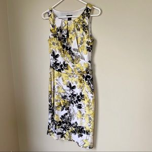 Ann Taylor Floral Print Dress Sleeveless Size 0